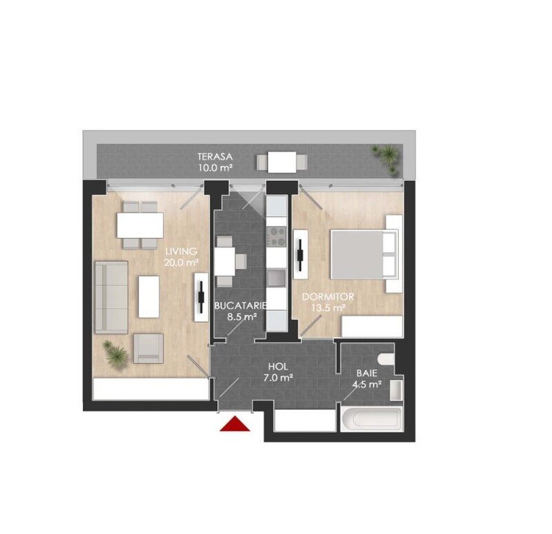 Sector 1 Apartament Nou 2 camere-64 mp util-reper Mall Colosseum